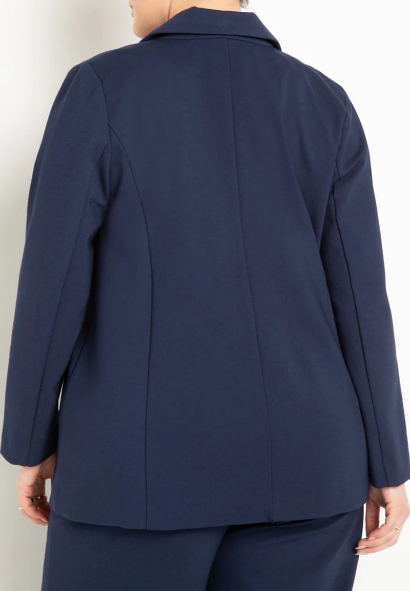 Eloquii Plus The Ultimate Stretch Long One Button Blazer