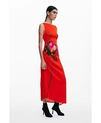 Desigual Women's Orchid asymmetrical dress