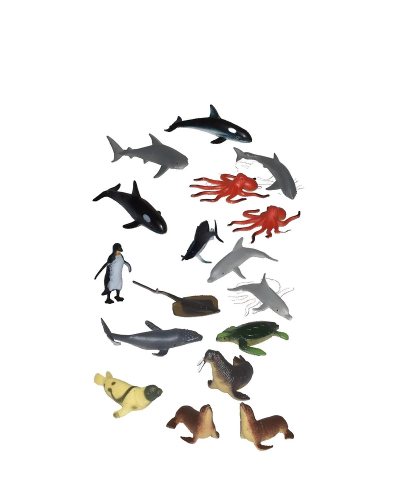 Wild Republic Nature Tube Aquatic Figurines, 18 Pieces