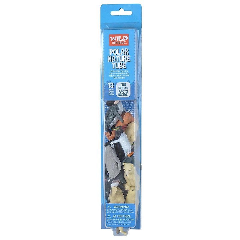 Wild Republic Nature Tube Polar Figurines, 13 Pieces