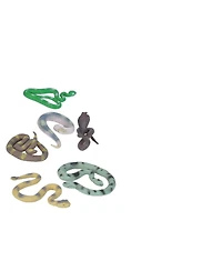 Wild Republic Polybag Mini Snake Figurines, 6 Pieces