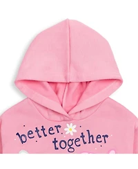 Peppa Pig Girls Pullover Fleece Hoodie and Leggings Outfit Set