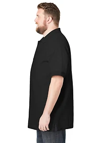 KingSize Big & Tall Longer-Length Shrink-Less Cotton Polo Shirt