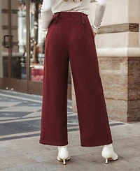 Cupshe Women's Red Straight Leg Jeans