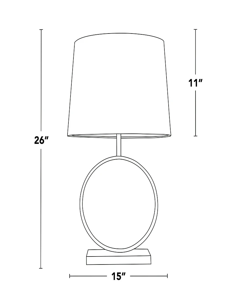 Lumisource Moon 26" Contemporary Table Lamp
