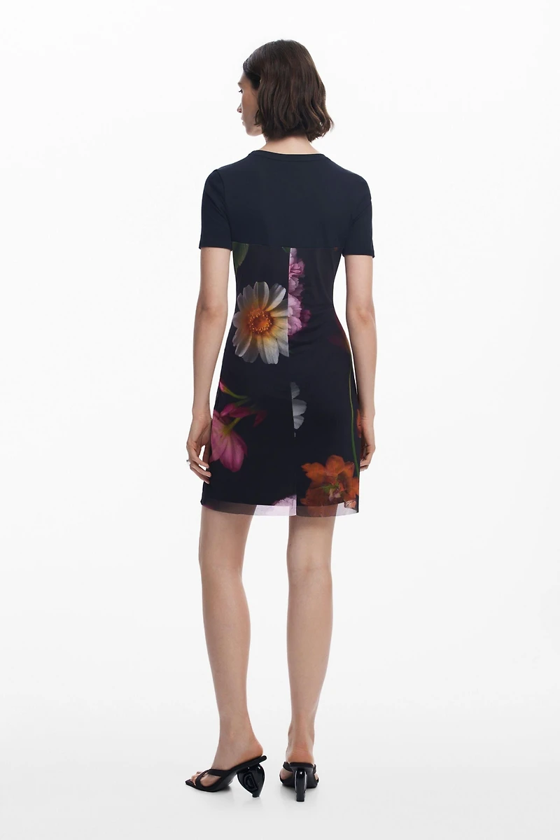 Desigual Women's Short dress with combined flowers