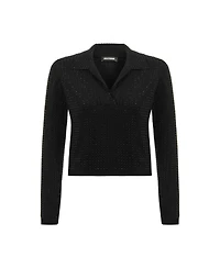 Nocturne Women's Knit Polo Top