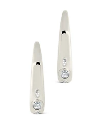 Sterling Forever Soren Cubic Zirconia Statement Hoop Earrings