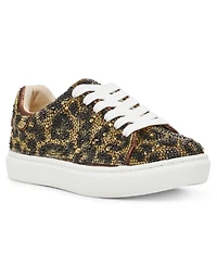 Betsey Johnson Little and Big Girls Sidny Rhinestone Sneakers