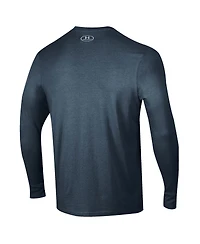 Under Armour Men's Navy Navy Midshipmen 2024 Rivalry Skull Performance Long Sleeve T-Shirt