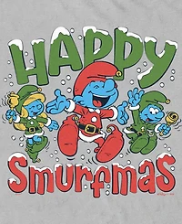 Fifth Sun Men's Happy Smurfmas Short Sleeve T-Shirt