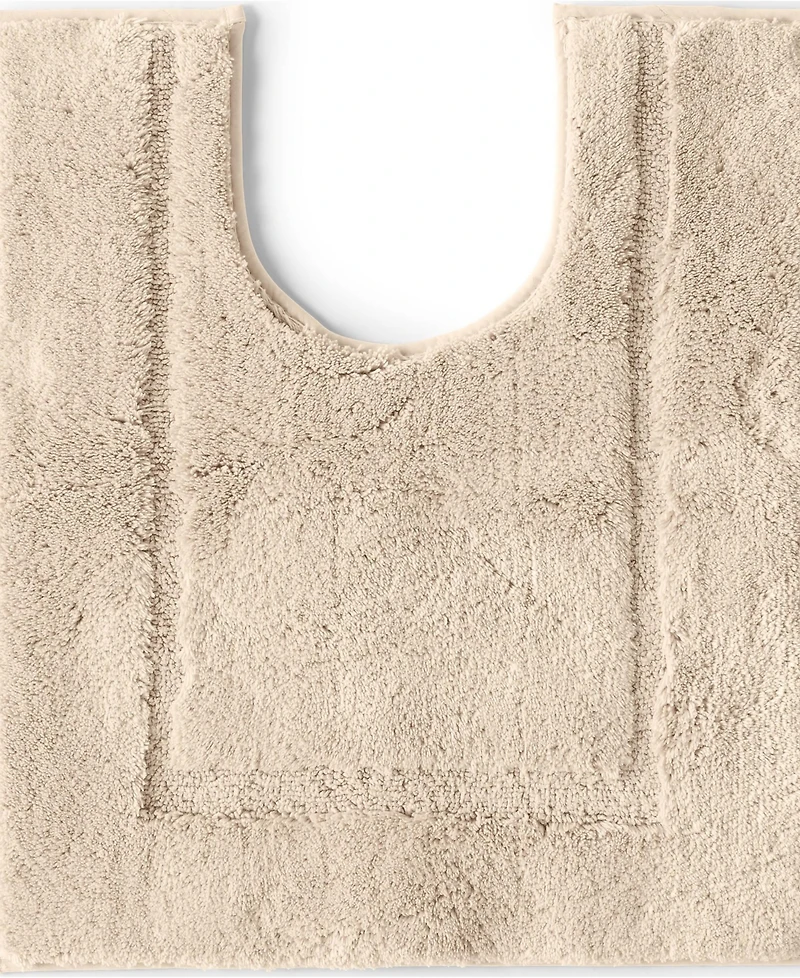 Lands' End Cotton Non-skid Contour Bath Rug