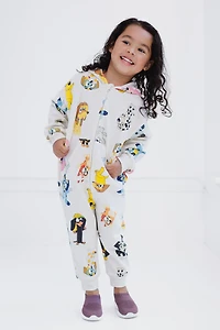 Bluey Toddler Girls Fleece Zip Up Coverall