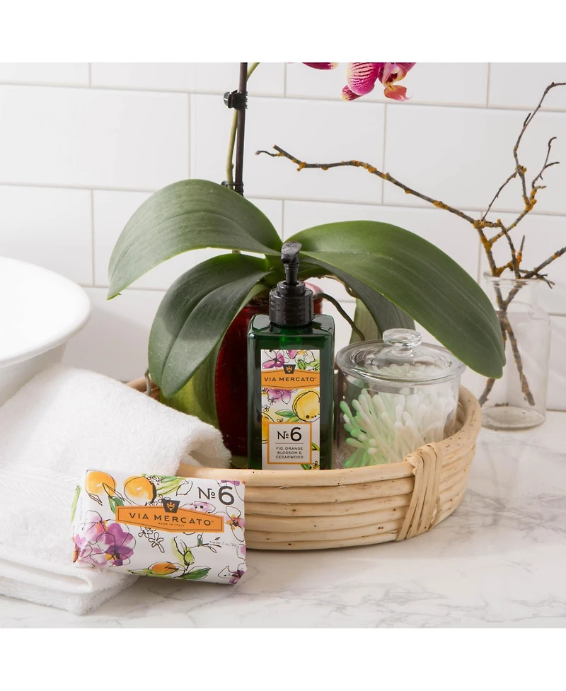 European Soaps Via Mercato Liquid Hand Soap, 12 Fl Oz, No. 6 - Fig, Orange Blossom & Cedarwood