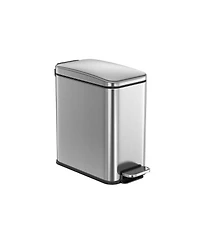Slickblue 1.3 Gallon Bathroom Trash Can, Small Bin with Lid for Compact Waste Disposal