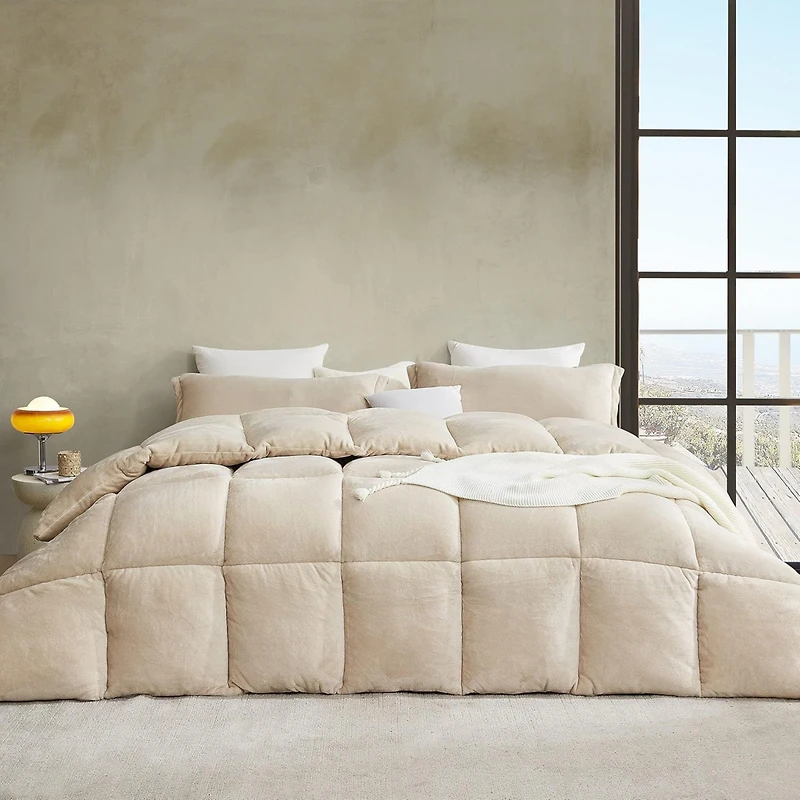 Thicker Than Thick - Coma Inducer Comforter Set - Down Alternative Ultra Plush Filling - Birch , King