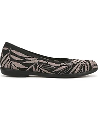 LifeStride Women's Kit 2 Washable Round Toe Ballerina Flats