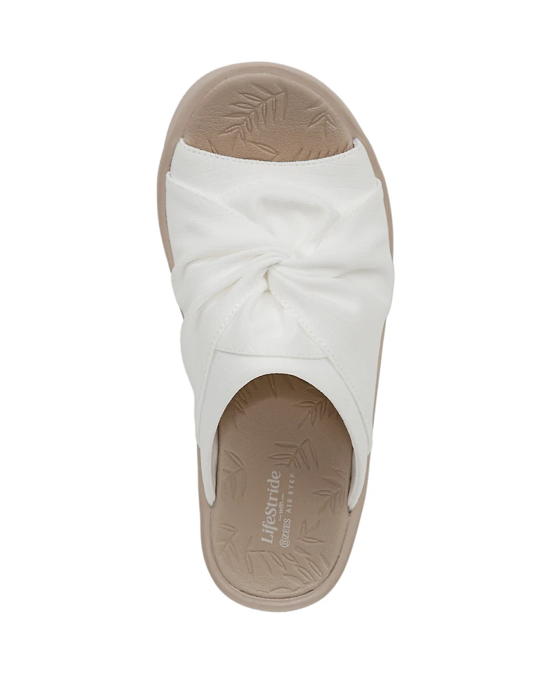 LifeStride Women's Smile 3 Washable Slide Wedge Sandals