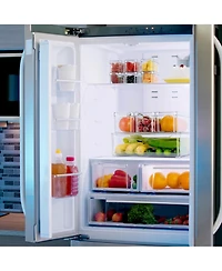Sorbus 10 Pack Clear Stackable Refrigerator Storage Bins with Lids - Perfect for Kitchen Organization, Pantry and Fridge Storage