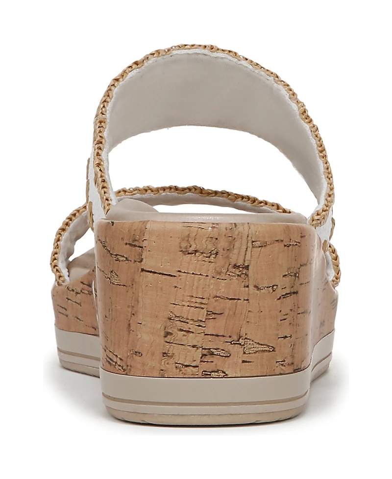 LifeStride Women's Resort Washable Slide Wedge Sandals