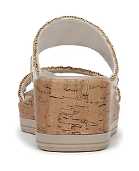 LifeStride Women's Resort Washable Slide Wedge Sandals