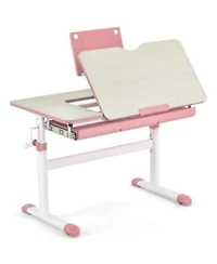 Gouun Height-Adjustable Kids Desk with Tilt Desktop Book Stand