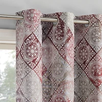 Lawson Global Medallion Print Room Darkening Grommet Curtain Panel