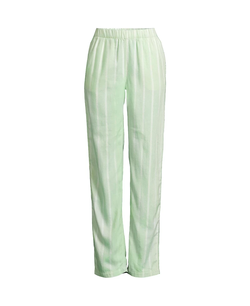 Lands' End Women's Tall Print Flannel Pajama Pants