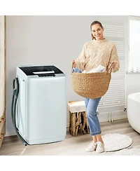 Gouun 8.8 lbs Portable Full-Automatic Washing Machine with Drain Pump and Spin Dryer