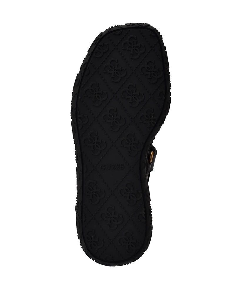 Guess Women's Lanara Quattro G Sporty Platform Footbed Sandals