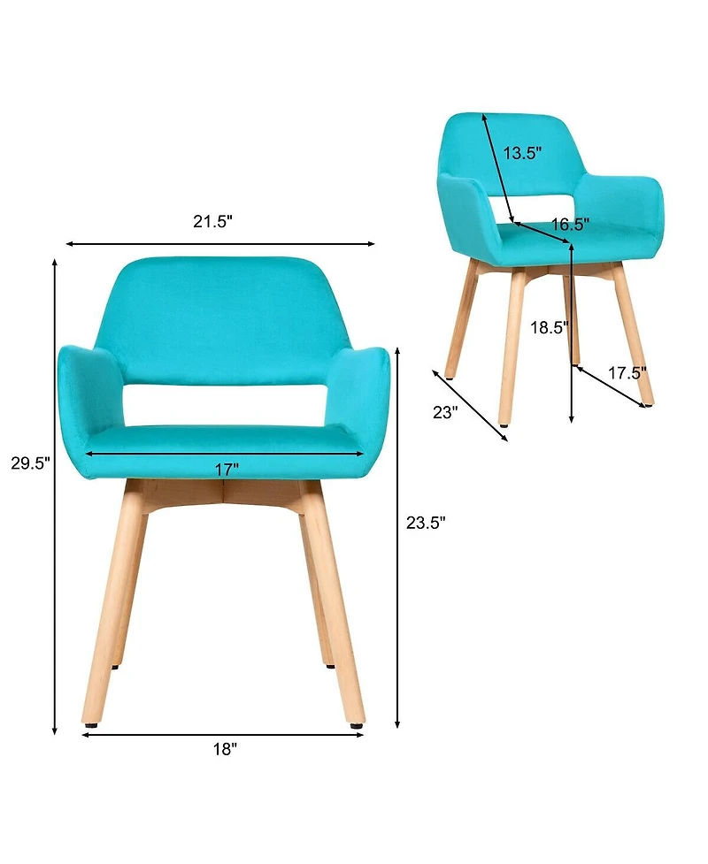 Gouun Set of 2 Modern Accent Armchairs