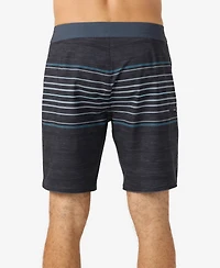 O'Neill Men's Hyperfreak Heat Stripe Scallop Board Short