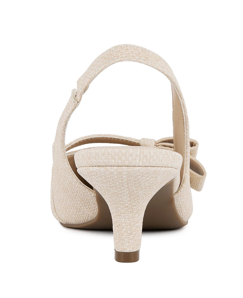 Jones New York Women's Charbeau Kitten Heel Slingback Pumps