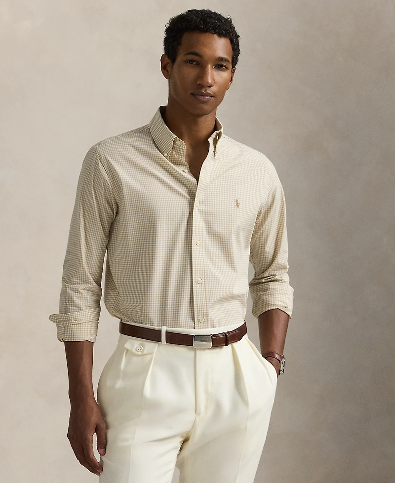 Polo Ralph Lauren Men's Classic-Fit Gingham Stretch Poplin Shirt