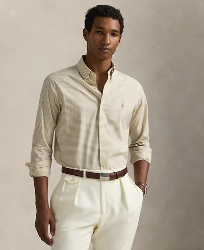 Polo Ralph Lauren Men's Classic-Fit Gingham Stretch Poplin Shirt