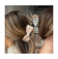Large Clip - Black Checkered Pearl