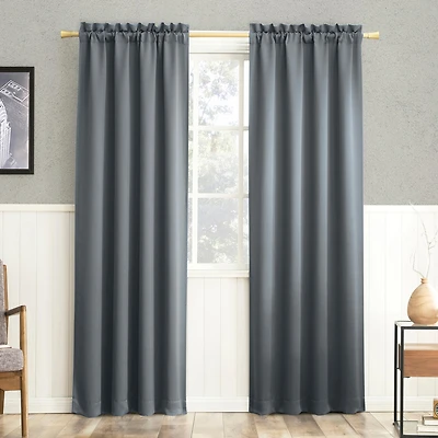 Preston Energy Saving Blackout Rod Pocket Curtain Panel