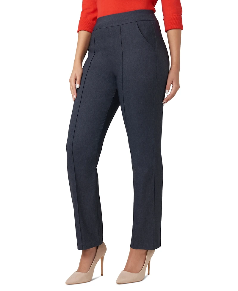 Hue Women's Pull-On Mid-Rise Denim Leggings