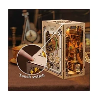 Cutebee Diy Book Nook Kit Diy Miniature House Dollhouse Kit Booknook Bookshelf Decor Alley Model with Led Light, Gifts (Grandfather s Antique Store