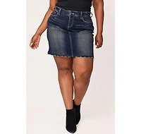 Slink Jeans Plus Denim Skirt