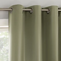 Brandon Magnetic Closure Room Darkening Grommet Curtain Panel Pair