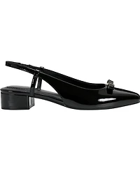 Bandolino Women's Andies Bow Block Heel Slingback Pumps