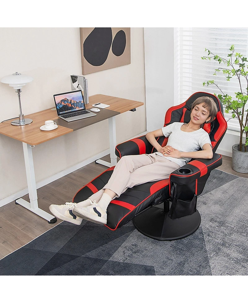 Gouun Massage Video Gaming Recliner Chair with Adjustable Height