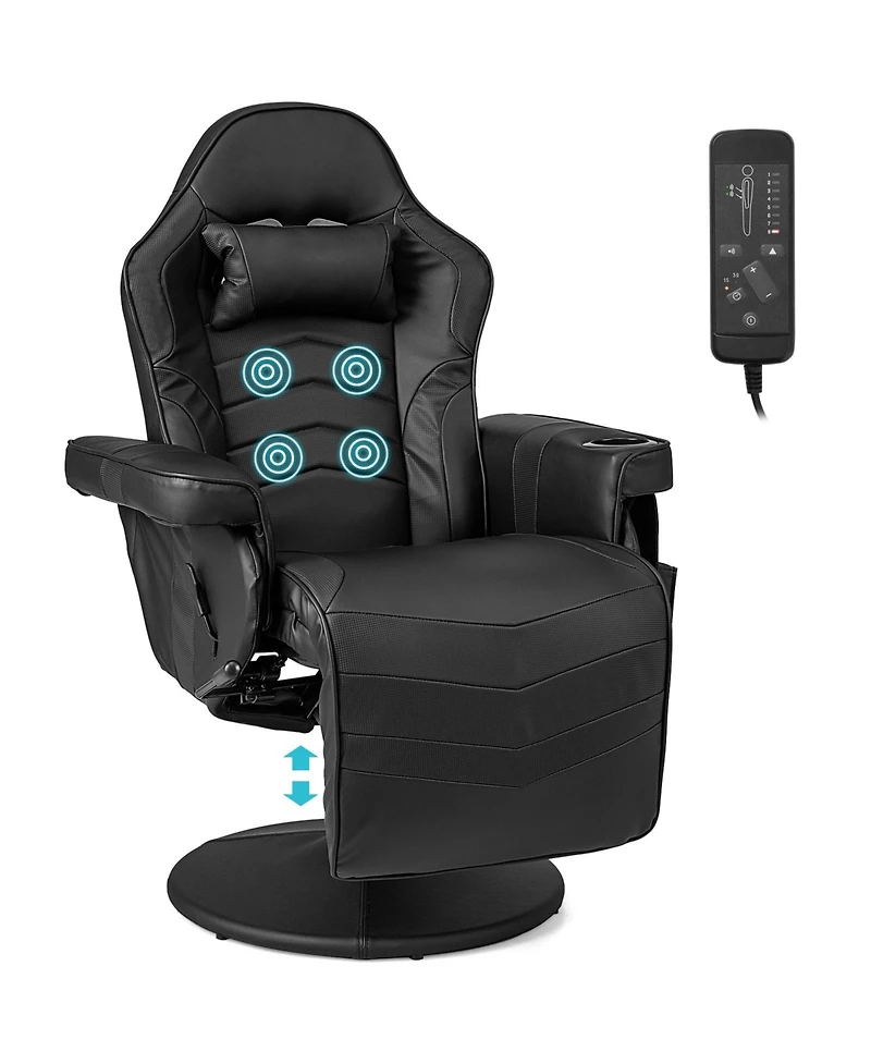 Gouun Massage Video Gaming Recliner Chair with Adjustable Height