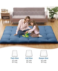 gaomon Japanese Floor Mattress Full, Portable Futon Mattress Thicken Sleeping Mattress, for Camping & Guest Room