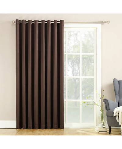 Sun Zero Grant Room Darkening Grommet Sliding Patio Door Curtain Panel