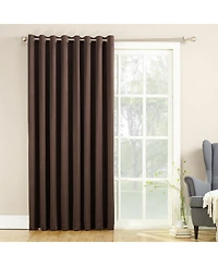 Sun Zero Grant Room Darkening Grommet Sliding Patio Door Curtain Panel