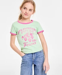 Epic Threads Little & Big Girls Strawberry Fields Baby Tee, Exclusively at Macy's
