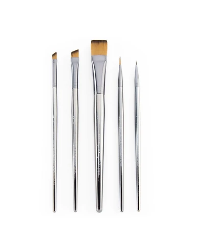 Royal & Langnickel Zen 73 Series 5pc Multi Media Artist Paint Brush Pack Spotter Variety