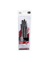 Royal & Langnickel Royal Brush Zen Brush Set, 83 Watercolor Short Handle Brushes, Set C